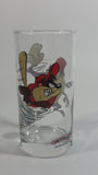 1998 Smucker's Collectables Warner Bros. Baseball Themed Taz Tasmansian Devil Cartoon Character Small Drinking Glass
