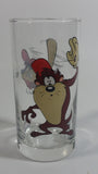 1998 Smucker's Collectables Warner Bros. Baseball Themed Taz Tasmansian Devil Cartoon Character Small Drinking Glass