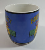 Bright And Early Coffee Blue and White Ceramic Coffee Mug Cup