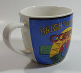 Bright And Early Coffee Blue and White Ceramic Coffee Mug Cup