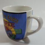 Bright And Early Coffee Blue and White Ceramic Coffee Mug Cup