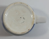 Bright And Early Coffee Blue and White Ceramic Coffee Mug Cup