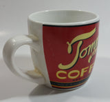 Tommy's Brand Balanced Blend Coffee Red Ceramic Coffee Mug Cup