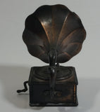 Vintage 1970s Durham Industries American Greetings No. 5402 Die Cast Metal Antique Phonograph Gramophone Music Player with Moving Parts