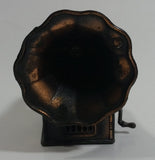 Vintage 1970s Durham Industries American Greetings No. 5402 Die Cast Metal Antique Phonograph Gramophone Music Player with Moving Parts