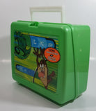 2001 Thermos Brand Warner Bros Looney Tunes Taz Tasmanian Devil Cartoon Character Bright Green Plastic Lunch Box with 10 oz. Thermos Bottle