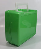 2001 Thermos Brand Warner Bros Looney Tunes Taz Tasmanian Devil Cartoon Character Bright Green Plastic Lunch Box with 10 oz. Thermos Bottle