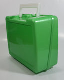 2001 Thermos Brand Warner Bros Looney Tunes Taz Tasmanian Devil Cartoon Character Bright Green Plastic Lunch Box with 10 oz. Thermos Bottle