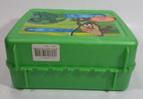 2001 Thermos Brand Warner Bros Looney Tunes Taz Tasmanian Devil Cartoon Character Bright Green Plastic Lunch Box with 10 oz. Thermos Bottle