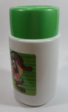 2001 Thermos Brand Warner Bros Looney Tunes Taz Tasmanian Devil Cartoon Character Bright Green Plastic Lunch Box with 10 oz. Thermos Bottle