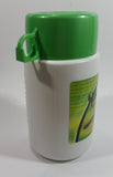 2001 Thermos Brand Warner Bros Looney Tunes Taz Tasmanian Devil Cartoon Character Bright Green Plastic Lunch Box with 10 oz. Thermos Bottle