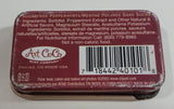 2003 Art CoCo Mint Company Canada Peppermints Pocket Size Tin Metal Container with Sliding Lid