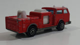 Vintage Majorette Pompier Fire Ladder Truck No. 207 Red 1/100 Scale Die Cast Toy Car Firefighting Rescue Emergency Vehicle