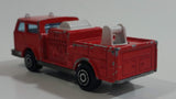 Vintage Majorette Pompier Fire Ladder Truck No. 207 Red 1/100 Scale Die Cast Toy Car Firefighting Rescue Emergency Vehicle
