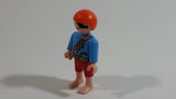 Geobra Playmobil Red Haired Pirate Boy Red Shorts Blue Top 2" Tall Toy Figure
