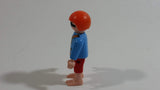 Geobra Playmobil Red Haired Pirate Boy Red Shorts Blue Top 2" Tall Toy Figure