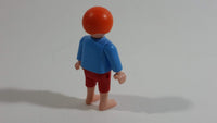 Geobra Playmobil Red Haired Pirate Boy Red Shorts Blue Top 2" Tall Toy Figure