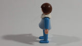 1981 Geobra Playmobil Brown Haired Boy Blue Bottoms Light Blue Top Blue Sleeves White Frill Collar 2" Tall Toy Figure