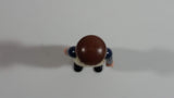 1997 Geobra Playmobil Brown Haired Man Brown Bottoms Cream Top Dark Blue Sleeves 3" Tall Toy Figure