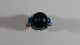 Vintage 1974 Geobra Playmobil Black Haired Native American Indian Man Brown Bottoms Blue Top with White Necklace 3" Tall Toy Figure