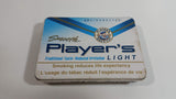 Smooth Player's Light Tobacco Traditional Taste White Tin Hinged Metal Smoke Cigarette Pack
