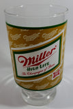 Vintage Miller High Life The Champagne of Beers 6 3/4" Tall Large Glass Beer Cup