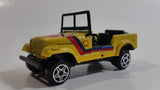 Burago Street Fire No. 4122 Jeep CJ-7 Yellow Shell Pirelli 1/43 Scale Die Cast Toy Car Vehicle New in Box