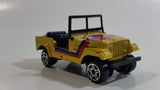 Burago Street Fire No. 4122 Jeep CJ-7 Yellow Shell Pirelli 1/43 Scale Die Cast Toy Car Vehicle New in Box