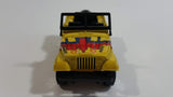 Burago Street Fire No. 4122 Jeep CJ-7 Yellow Shell Pirelli 1/43 Scale Die Cast Toy Car Vehicle New in Box