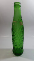 Rare Vintage 1961 Teem Lemon Lime Drink Green Embossed Glass 10 Fl oz Beverage Bottle