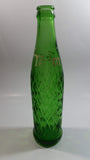 Rare Vintage 1961 Teem Lemon Lime Drink Green Embossed Glass 10 Fl oz Beverage Bottle