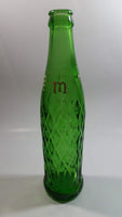 Rare Vintage 1961 Teem Lemon Lime Drink Green Embossed Glass 10 Fl oz Beverage Bottle