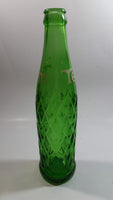Rare Vintage 1961 Teem Lemon Lime Drink Green Embossed Glass 10 Fl oz Beverage Bottle