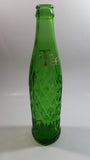 Rare Vintage 1961 Teem Lemon Lime Drink Green Embossed Glass 10 Fl oz Beverage Bottle