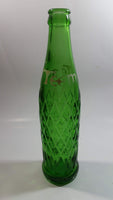 Rare Vintage 1961 Teem Lemon Lime Drink Green Embossed Glass 10 Fl oz Beverage Bottle