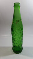 Rare Vintage 1961 Teem Lemon Lime Drink Green Embossed Glass 10 Fl oz Beverage Bottle