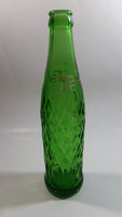 Rare Vintage 1961 Teem Lemon Lime Drink Green Embossed Glass 10 Fl oz Beverage Bottle