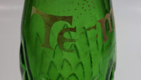 Rare Vintage 1961 Teem Lemon Lime Drink Green Embossed Glass 10 Fl oz Beverage Bottle