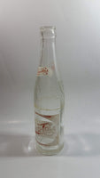Vintage 1956 Sparkling Pepsi Cola Soda Pop Red and White 10 Fl oz Clear Glass Beverage Bottle Montreal