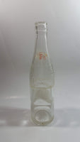 Vintage 1956 Sparkling Pepsi Cola Soda Pop Red and White 10 Fl oz Clear Glass Beverage Bottle Montreal