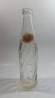Vintage 1966 Dual Logo Pepsi-Cola Pepsi 10 Fl oz. Clear Twist Soda Pop Bottle