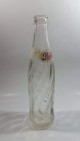 Vintage 1966 Dual Logo Pepsi-Cola Pepsi 10 Fl oz. Clear Twist Soda Pop Bottle