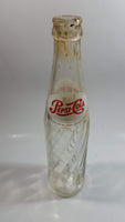 Vintage 1973 Dual Logo Pepsi-Cola Pepsi 10 Fl oz. Clear Twist Soda Pop Bottle