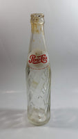 Vintage 1973 Dual Logo Pepsi-Cola Pepsi 10 Fl oz. Clear Twist Soda Pop Bottle