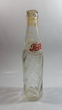 Vintage 1973 Dual Logo Pepsi-Cola Pepsi 10 Fl oz. Clear Twist Soda Pop Bottle