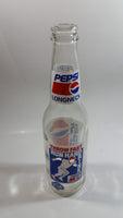 Rare Hard To Find Vintage Pepsi Cola Long Neck "Throw Fast Run Hard Drink Pepsi" Vancouver Canadians Baseball Team 355mL Clear Glass Bottle