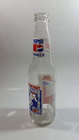 Rare Hard To Find Vintage Pepsi Cola Long Neck "Throw Fast Run Hard Drink Pepsi" Vancouver Canadians Baseball Team 355mL Clear Glass Bottle