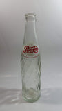 Vintage 1974 Dual Logo Pepsi-Cola Pepsi 10 Fl oz. Clear Twist Soda Pop Bottle