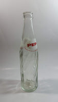 Vintage 1974 Dual Logo Pepsi-Cola Pepsi 10 Fl oz. Clear Twist Soda Pop Bottle