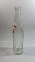 Vintage 1974 Dual Logo Pepsi-Cola Pepsi 10 Fl oz. Clear Twist Soda Pop Bottle